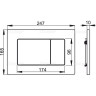 Кнопка управления ALCAPLAST M279 металлическая