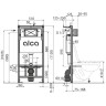 Комплект ALCAPLAST SET 4v1 AM101/1120-4 RU M671-0001 для установки унитаза с панелью смыва, хром глянцевый